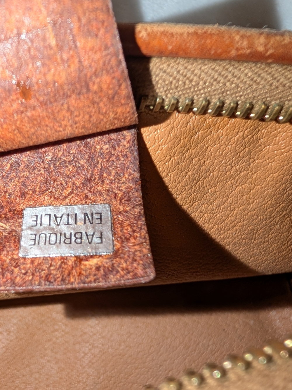 CELINE Triomphe Macadam Cosmetics Travel Bag Vintage Mad e In Italy Brown VGUC - Picture 10 of 15